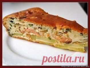 Рыбный заливной пирог