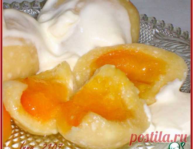 Кнедлики творожные с абрикосами – кулинарный рецепт