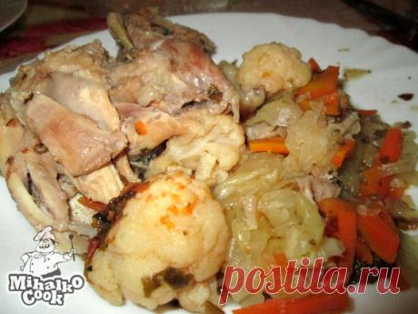 Кролик тушеный с овощами - Простые рецепты