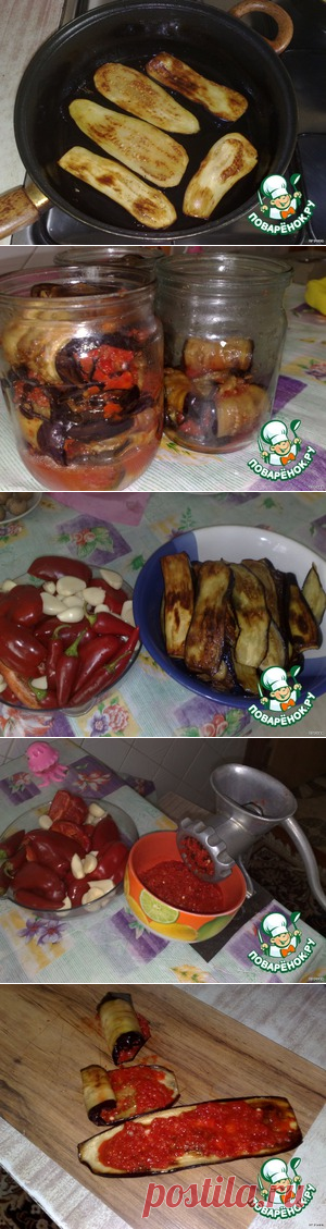 Баклажановые рулетики на зиму – кулинарный рецепт