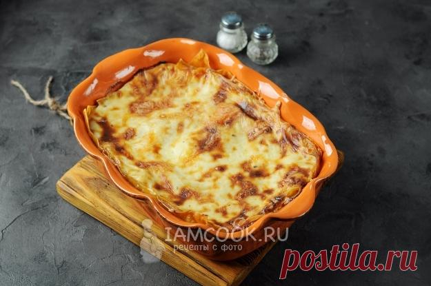 Лазанья с грибами и сыром — рецепт с фото пошагово