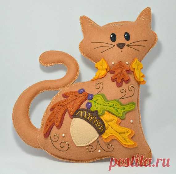 Коты из фетра - выкройки и фото! | Как сделать самой