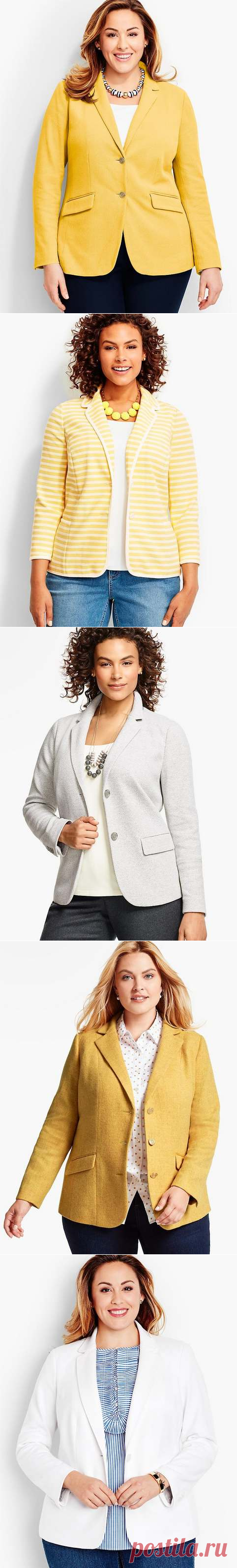 Жакеты и пиджаки для полных женщин американского бренда Talbots, весна-лето 2017