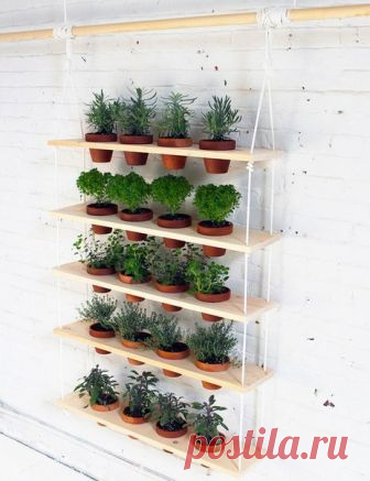 Вертикальная полка для цветов — Сделай сам, идеи для творчества - DIY Ideas