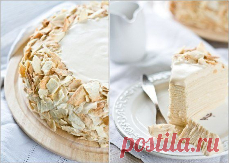 «Наполеон» с кремом из сгущенного молока