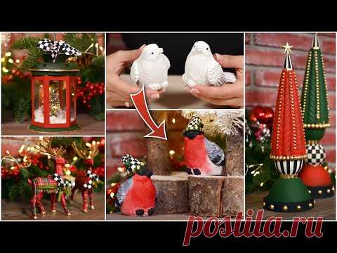 Новогодние переделки Фикс Прайс/ Декор в клеточку