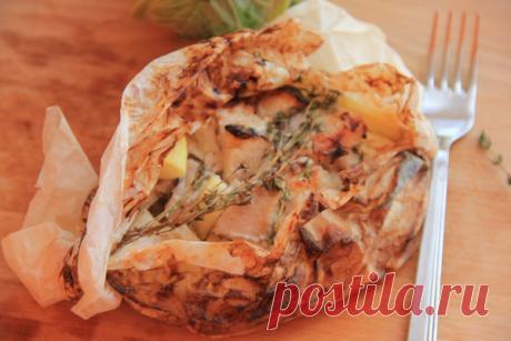 Курица с овощами и тимьяном в пергаменте - пошаговый рецепт с фото - Готовим счастье на Леди Mail.Ru - Philips