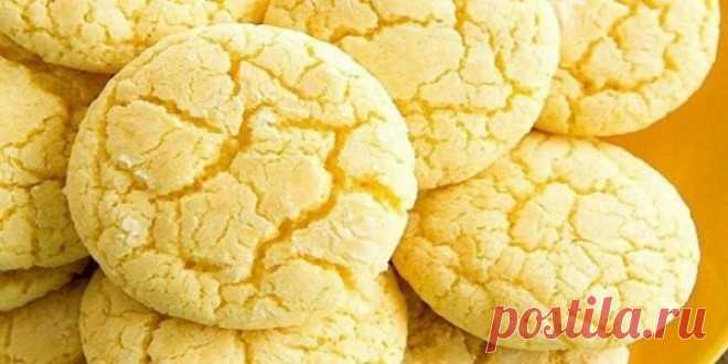 Нежное лимонное печенье на кефире. Просто тает во рту. Максимум вкуса и минимум ингредиентов