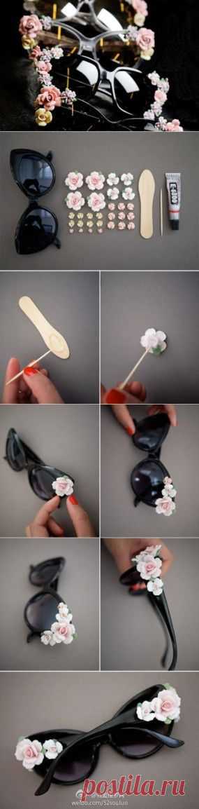 DIY Floral Sunglasses