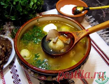Куриный суп с галушками из манки – кулинарный рецепт