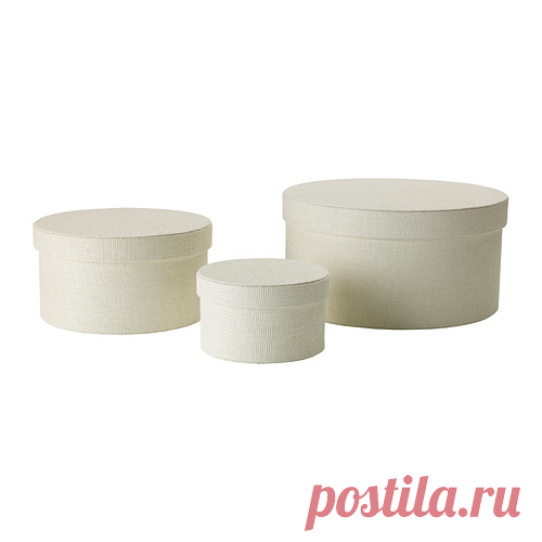 КВАРНВИК Набор коробок,3шт - -, белый - IKEA