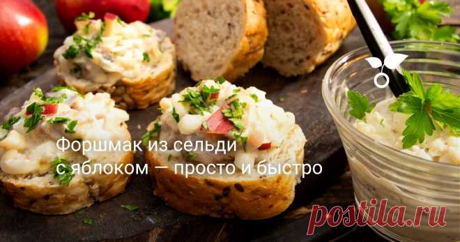 Форшмак из сельди с яблоком — просто и быстро Форшмак из сельди с яблоком — простой рецепт холодной закуски из селедки с яблоками, луком и варёным яйцом. Однажды подруга поделилась со мной рецептом, в котором ингредиенты те же, что в классическом, но подача другая, я люблю готовить так и делюсь с вами вкусным рецептом.
