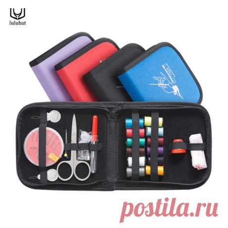 Luluhut портативный мини путешествия швейный набор мешок с цвета игольные нити scissor pin швейный набор открытый бытовых швейных инструменты купить на AliExpress