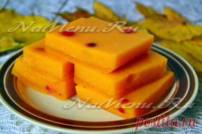 Рецепт желе из тыквы