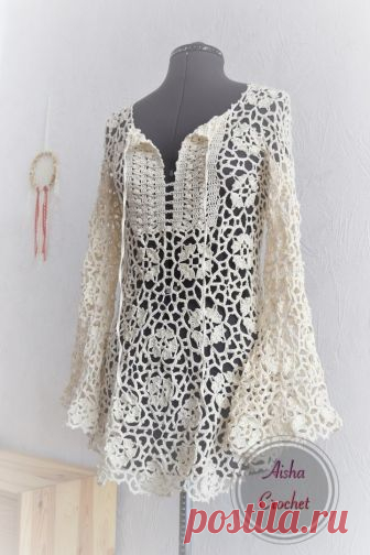 Потрясающая туника от Aisha crochet