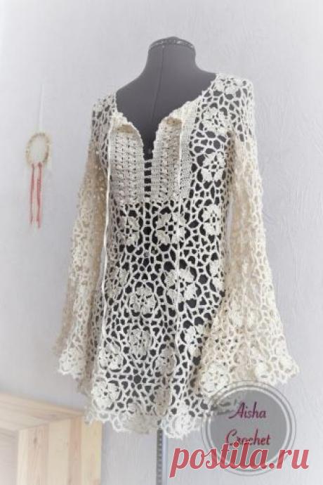Потрясающая туника от Aisha crochet