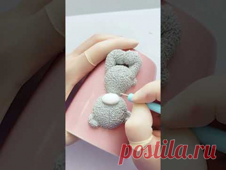 Мастер-класс: декор кружки—мишка с цветком/ Master Class: Mug Decoration – Teddy Bear with a Flower