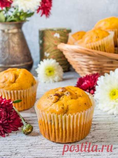 Рецепт тыквенных маффинов с орехами с фото пошагово на Вкусном Блоге