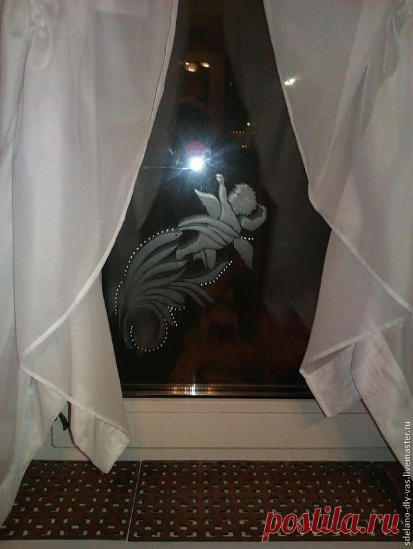 Матирование стекла (имитация),мастер-класс.