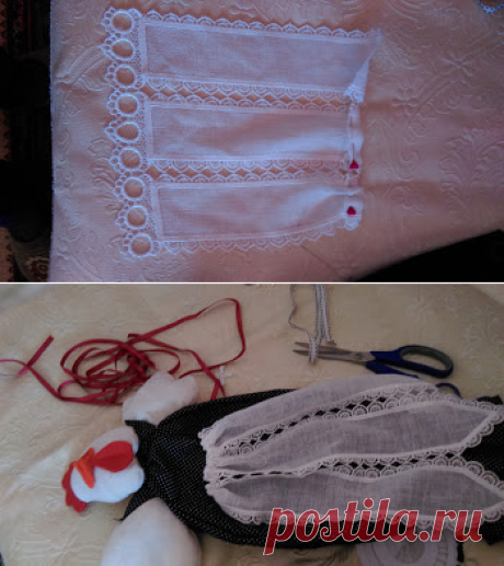 Made in d@li: Chicken grocer bag  holder, plastic bag holder. how to make?