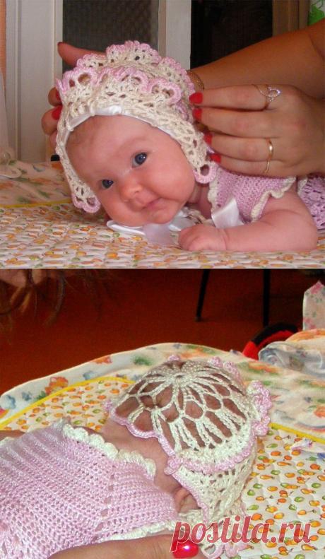 Викторианский кружевной чепчик - вязание крючком на kru4ok.ru