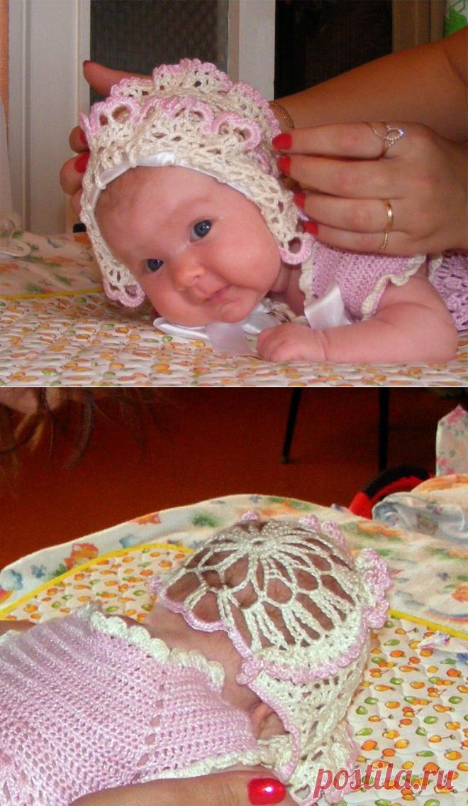 Викторианский кружевной чепчик - вязание крючком на kru4ok.ru