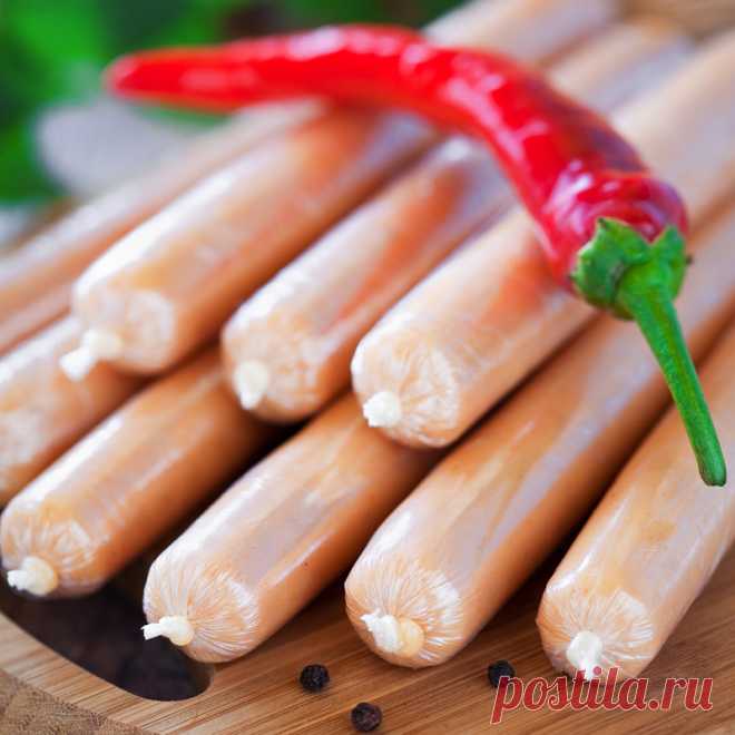 Рецепт домашних молочных сосисок