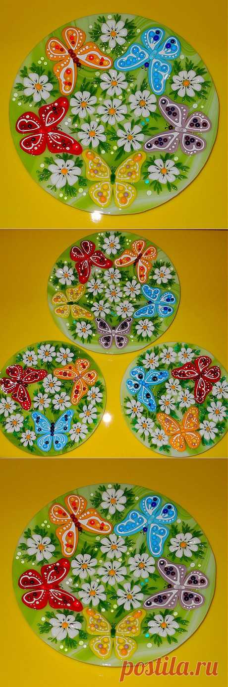 Блюдо  &quot;Танец Бабочек&quot; - магазин Лавка Рукодельников