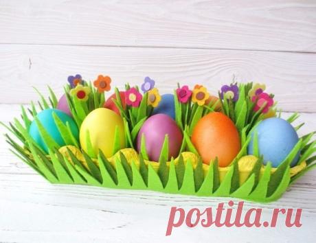 Готовимся к Пасхе: делаем подставку для пасхальных яиц с детками