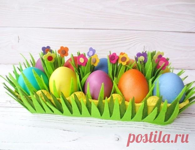 Готовимся к Пасхе: делаем подставку для пасхальных яиц с детками