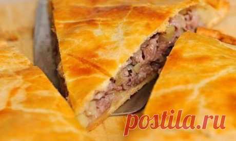 НЕЖНЫЙ ПИРОГ С МЯСОМ