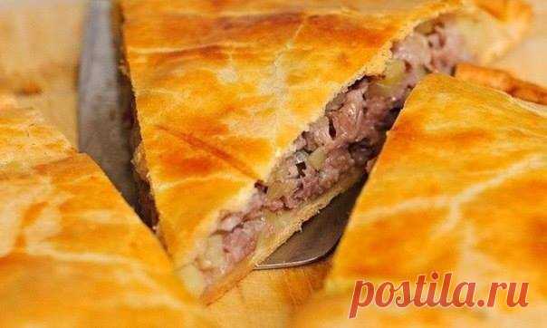 НЕЖНЫЙ ПИРОГ С МЯСОМ