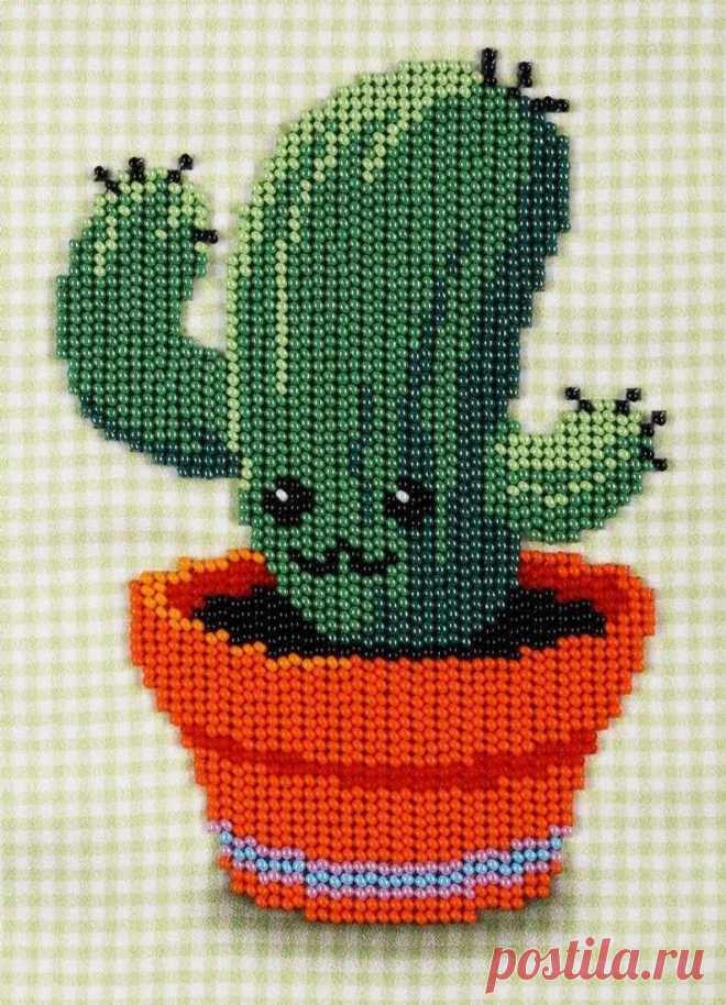 Bead Embroidery Kit Cacti Succulents Beaded Painting | Etsy