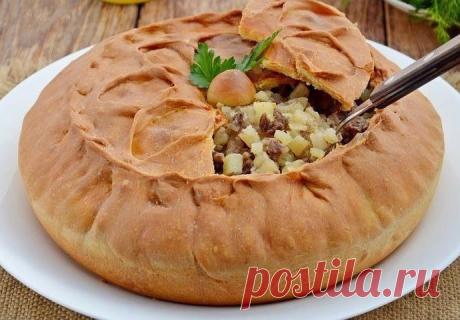 Татарский мясной пирог зур бэлиш