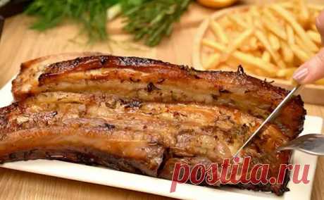 Свиная грудинка на косточке вкуснее шашлыка: получается всегда сочная и с хрустящей корочкой - Steak Lovers - Медиаплатформа МирТесен