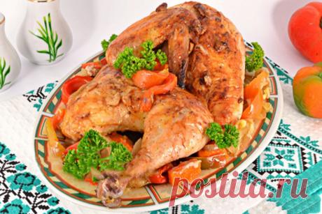 Курица запеченная с овощами — Journal women❜s