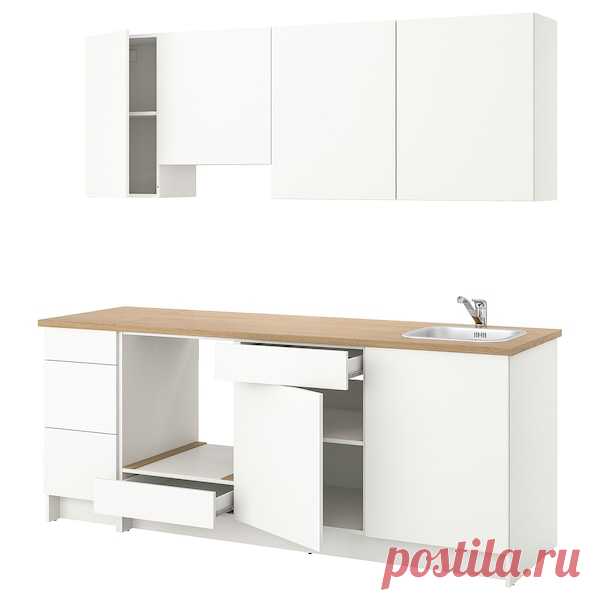 KNOXHULT КНОКСХУЛЬТ Кухня, белый, 220x61x220 см - IKEA