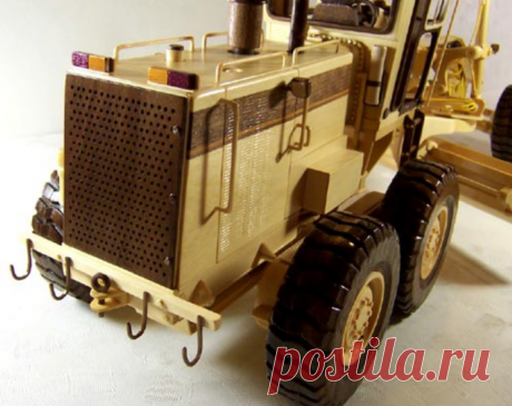 Модель грейдера из дерева | | Для тех, кто любит работать с деревом