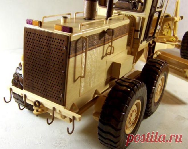 Модель грейдера из дерева | | Для тех, кто любит работать с деревом