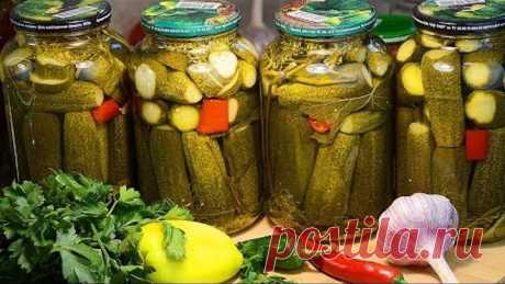 ЗАГОТОВКА ОГУРЦОВ НА ЗИМУ: Очень вкусный рецепт Маринованных огурцов. СОХРАНИ РЕЦЕПТ – ПРИГОДИТСЯ!!!