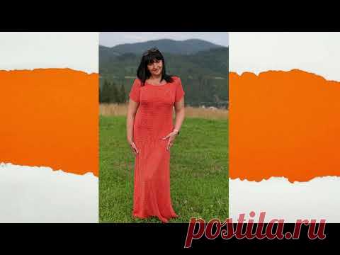 Платье крючком "Листья". Филейное вязание. Часть 4. Фотоальбом.