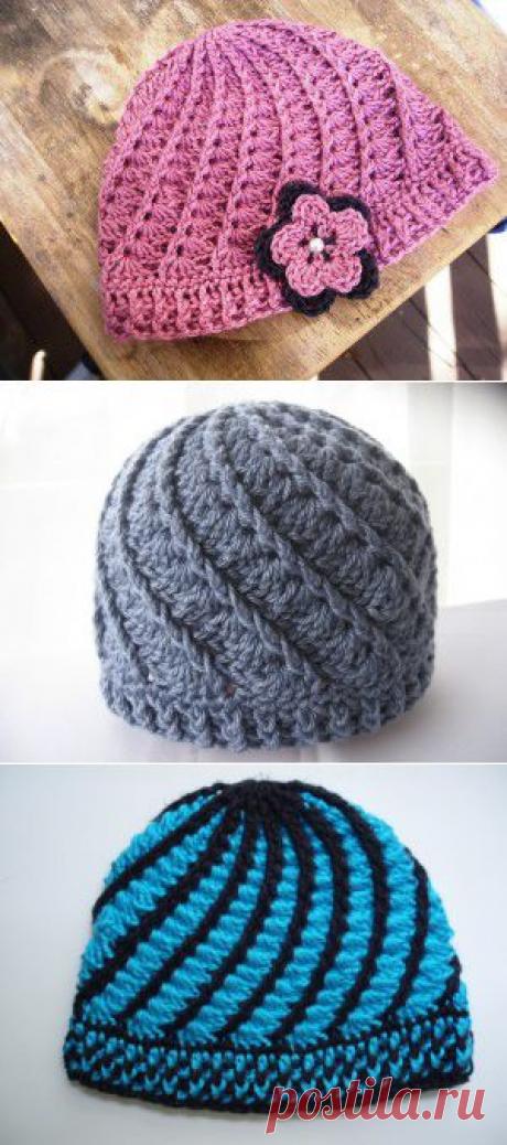 Шапка-ермолка крючком | Мои Петельки