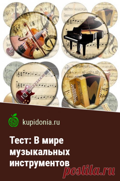 Тест: В мире музыкальных инструментов. Тест по музыке о музыкальных инструментах. Проверьте свои знания!