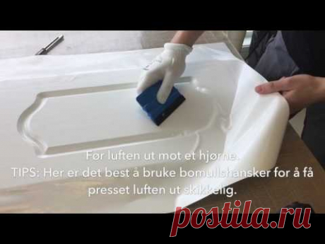 Kontaktplast på profilerte dører