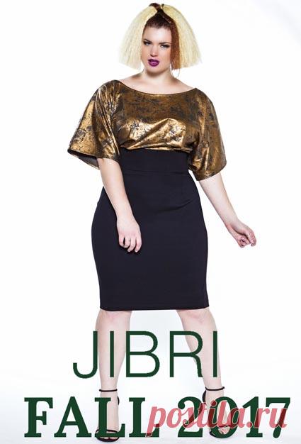 Lookbook стильной одежды для полных девушек и женщин американского бренда Jibri осень 2017
