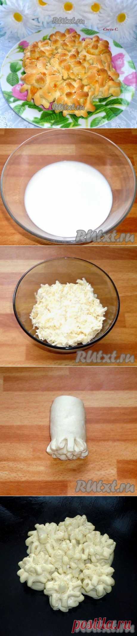 ПИРОГ С СЫРОМ *ЦВЕТЫ*