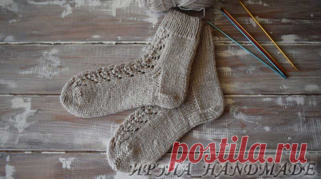 Вязание носочков с ажуром (вязание, схемы и фото) - Irena Handmade