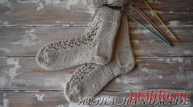 Вязание носочков с ажуром (вязание, схемы и фото) - Irena Handmade