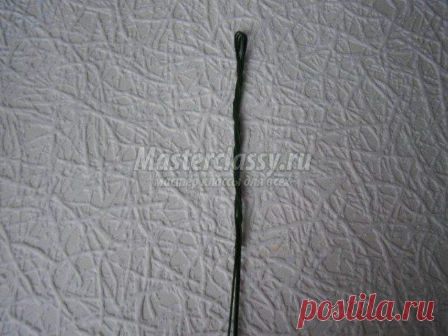 Белоснежные каллы из бисера. Мастер класс с пошаговыми фото