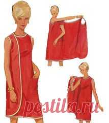 1960s Vintage Sewing Pattern: 3 Armhole Wrap Dress. Butterick 4699 (Swim cover-up) -Love to have a few of these.